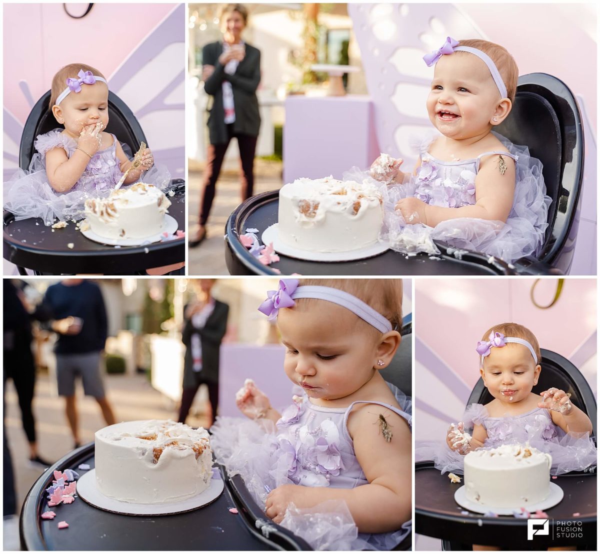 Scottsdale Birthday Party, Butterfly Birthday Cake, Cake Smash Session, 